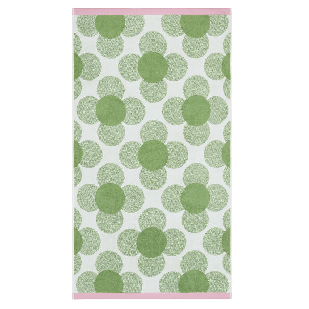 Orla Kiely Retro Flower in Clover Towel